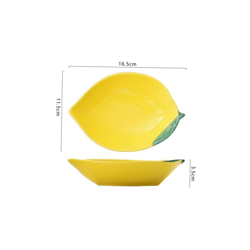 3 Piece Ceramic Fruit Snack Plates Set For Home Decor And Entertaining - Image 3