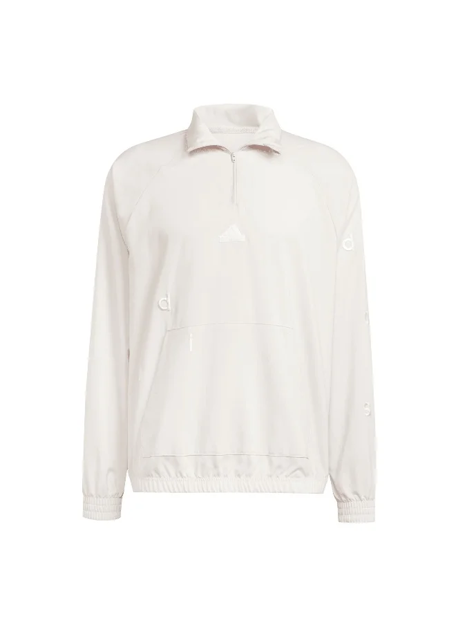 اديداس adidas Bl 1/2 Zip Q2 Pink Training Sweatshirts XS