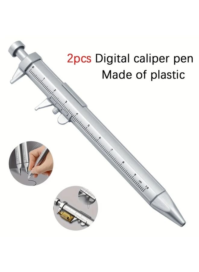 2 Pack Digital Caliper Pen Set Plastic Multifunctional Measuring Tool 0 1mm Precision - Image 2