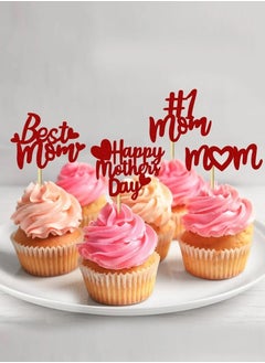 Happy Mother’s Day Cake Toppers Set The set comes with four different designs such as “Best Mom”, “#1 Mom”, and “Happy Mother’s Day”, making them perfect for decorating cakes or treats on this special day.