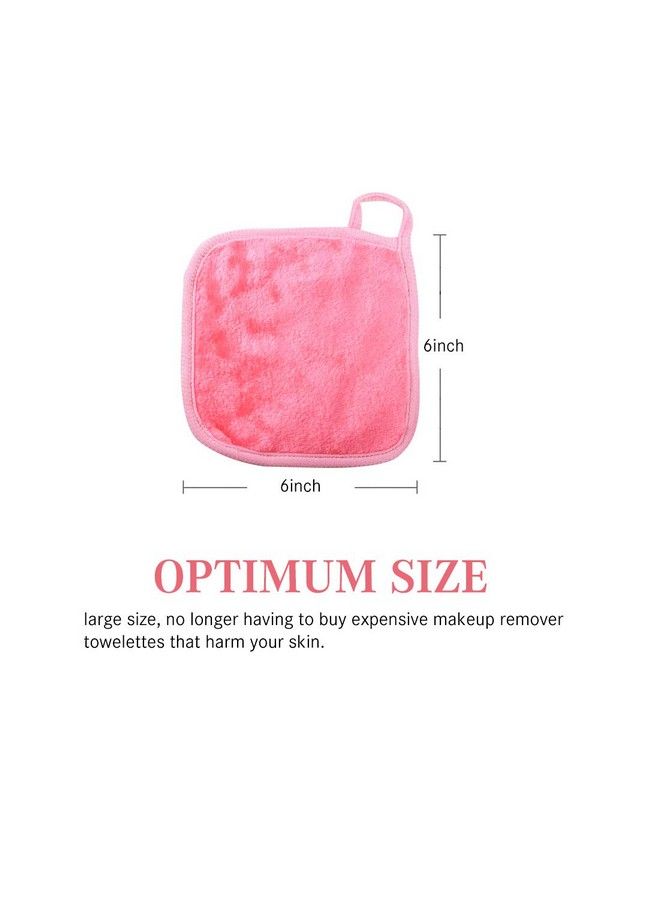 Natwag ; Reusable Update Makeup Remover Microfiber Cloth For Sensitive Skin ; Washable Makeup Remover Towels ; Natural Facial Cleansing Towels (6”X 6” 12 Pack Assorted)  - Image 5