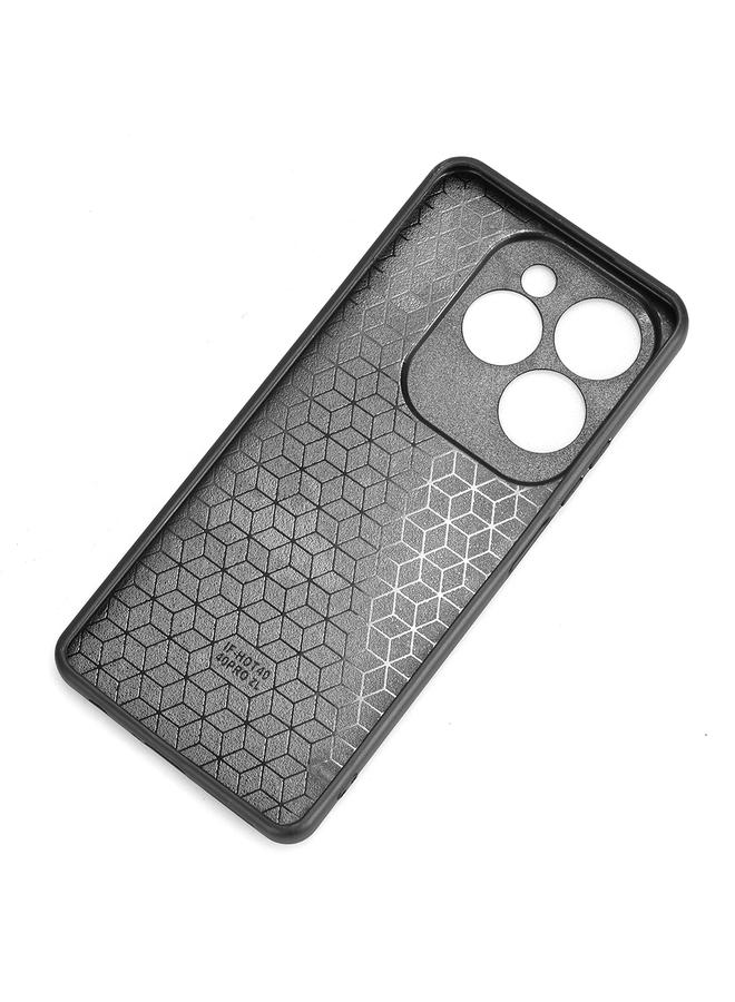 Green Tiger Case For Infinix Hot 40 4G / Hot 40 Pro 4G Cow Pattern Sewing Card Bag Phone Case - Image 5