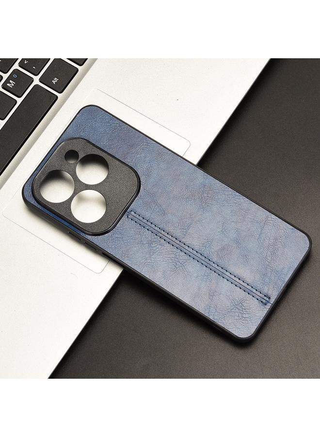 Green Tiger Case For Infinix Hot 40 4G / Hot 40 Pro 4G Cow Pattern Sewing Card Bag Phone Case - Image 2