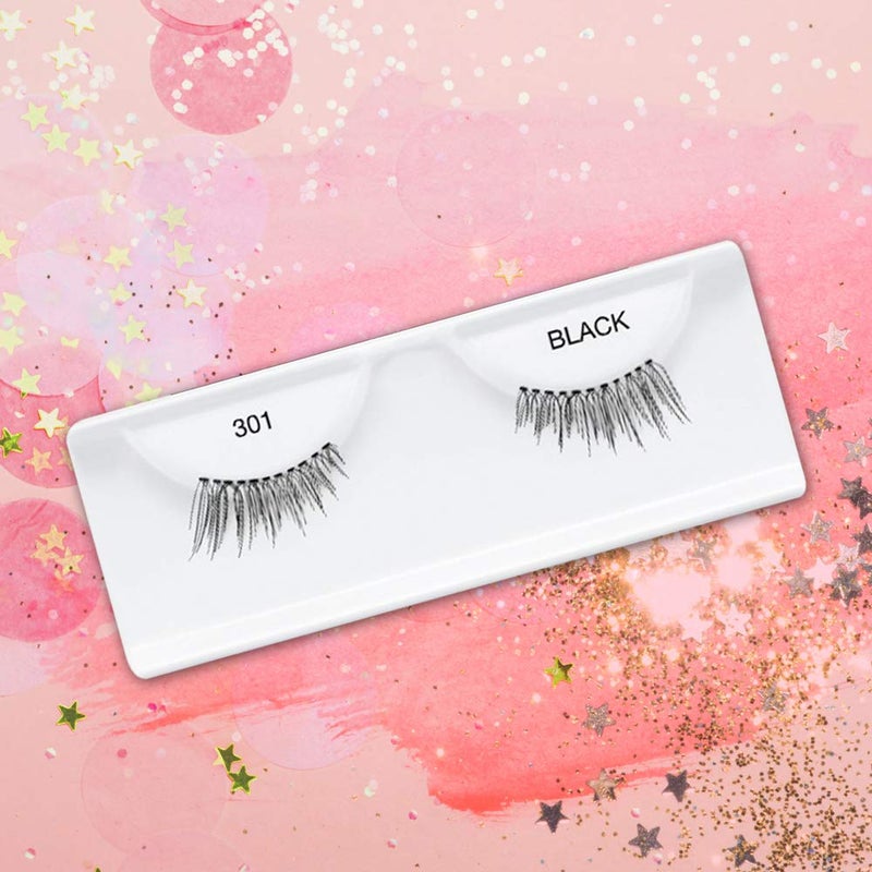 Ardell Accent Half Lashes 301 - Natural Cat Eye Lashes Wispy False Eyelashes for Outer Corner Volume, 4 Pack - Image 4