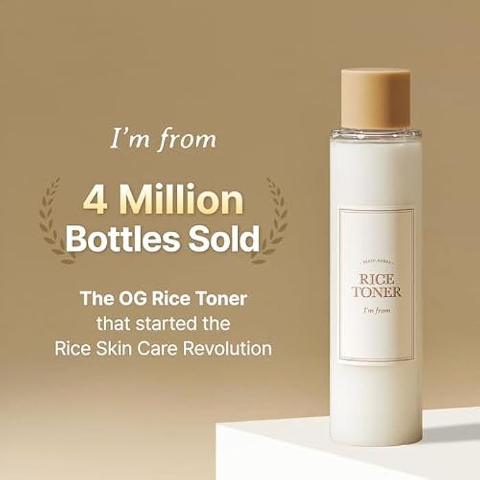 I'm from Rice Toner, Milky Toner for Glowing Skin, Korean Rice, Glow Essence with Niacinamide, Hydrating for Dry, Dull, Combination Skin, Vegan, Fragrance Free, Glass Skin 5.07 Fl Oz - Image 2