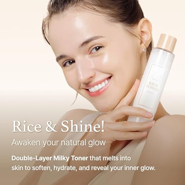 I'm from Rice Toner, Milky Toner for Glowing Skin, Korean Rice, Glow Essence with Niacinamide, Hydrating for Dry, Dull, Combination Skin, Vegan, Fragrance Free, Glass Skin 5.07 Fl Oz - Image 5