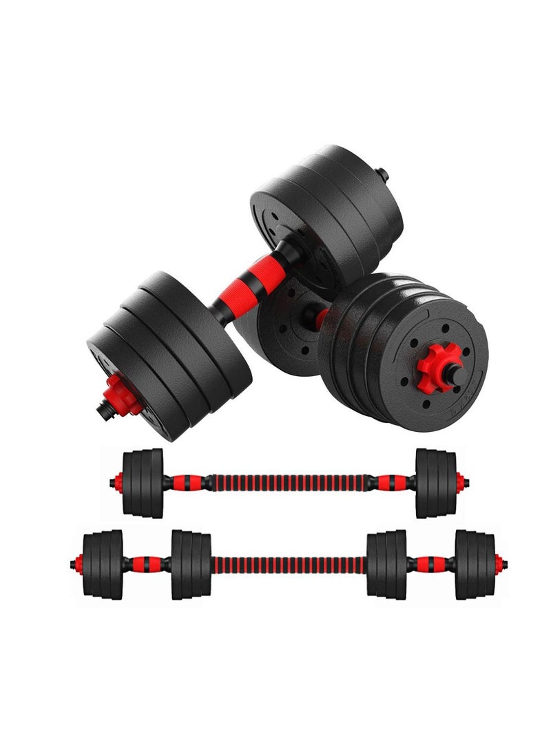 ALCOACH - Adjustable  Dumbbells Weights With Dumbbells Rods For Home Gym & Strength Training 15 Kg - Image 1