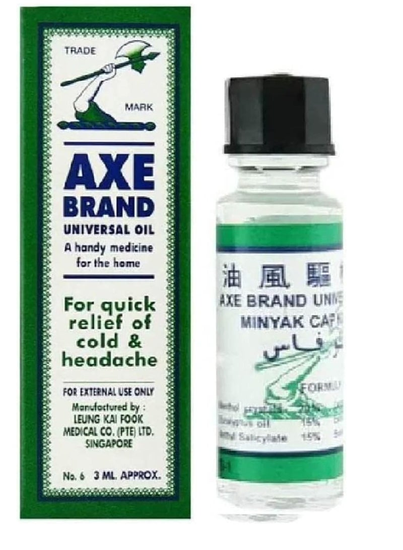 Cold And Headache Quick Relief Universal Oil, 6X3ml
