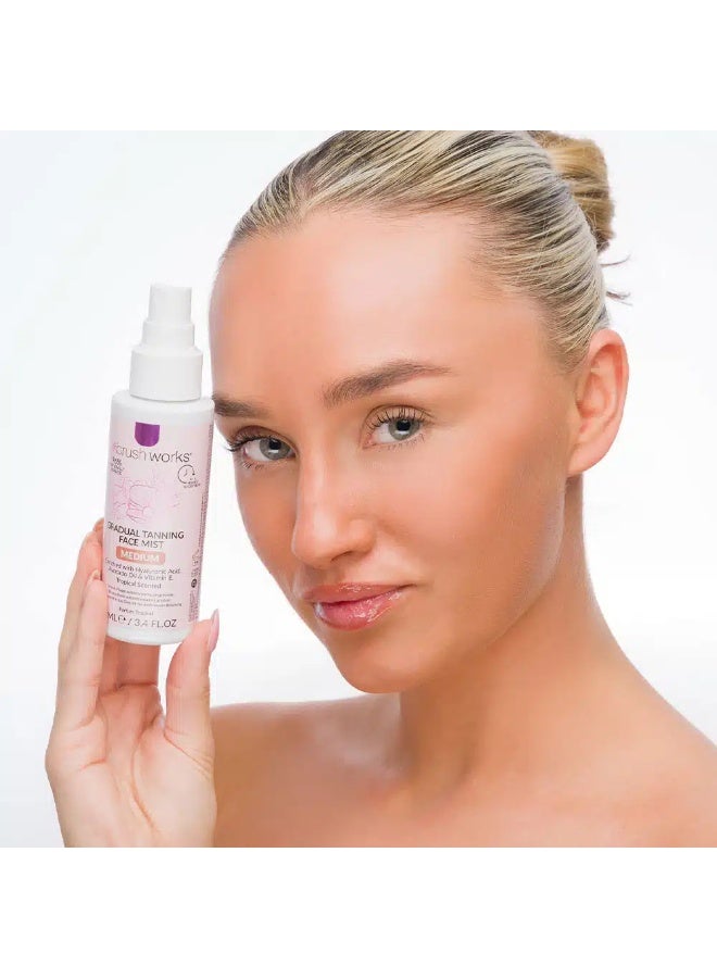Brushworks Gradual Tanning Face Mist - Image 2