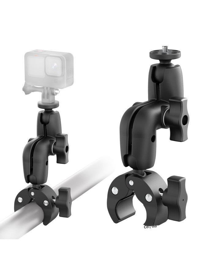 Staring Bracket 25mm Ball Head Motorcycle Outdoor Riding Car Suction Cup Fixed Bracket Shooting Mobile Phone Bracket-Color:Z-shaped Single-head Strong Clip - Image 1