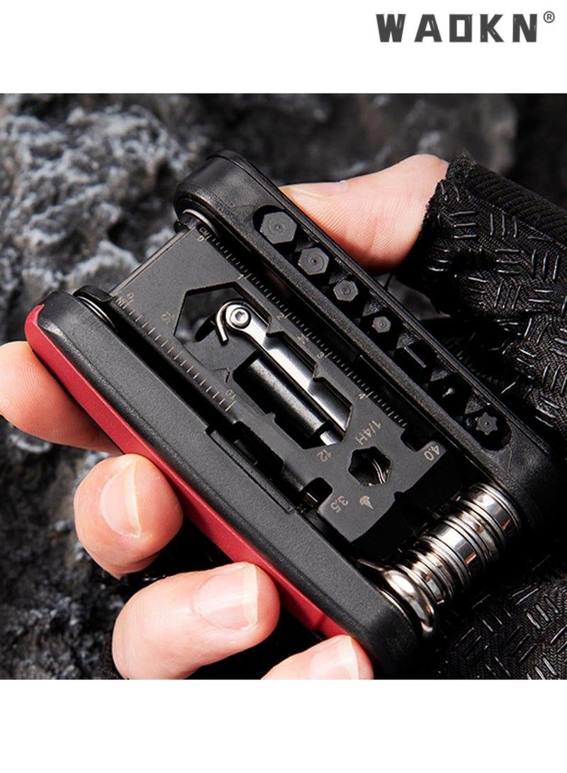 WAOKN Bicycle Repair Tool Set | Bicycle Chain Cutters, Repair Tools, Bicycle Wrenches, Folding and MTB Chain Breakers, Road Chain Repair - Image 2