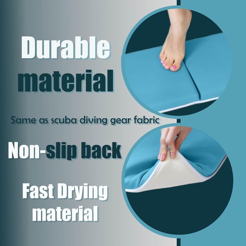 Supa Ant Baby Bath Kneeler and Elbow Rest Pad –Mom’s Choice Award Winner –US-Designed Extra Thick Bathtub Kneeling Pad with 8 Suction Cups, 5-Pocket Organizer, Non-Slip, Cushioned, Durable (Blue) - Image 4