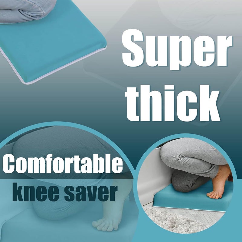 Supa Ant Baby Bath Kneeler and Elbow Rest Pad –Mom’s Choice Award Winner –US-Designed Extra Thick Bathtub Kneeling Pad with 8 Suction Cups, 5-Pocket Organizer, Non-Slip, Cushioned, Durable (Blue) - Image 5