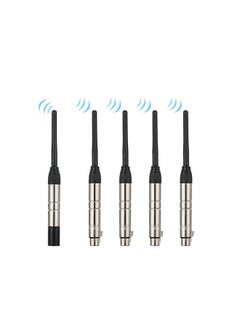 NIBEMINENT 5-Piece Wireless Light Transmitter Receiver Set Silver/Black 2.5x21x2.1centimeter  - Image 1