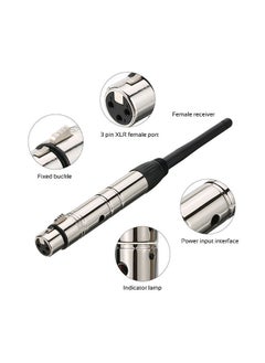 NIBEMINENT 5-Piece Wireless Light Transmitter Receiver Set Silver/Black 2.5x21x2.1centimeter  - Image 2