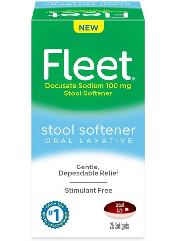 Fleet Fleet Laxative, Stool Softener, Stimulant Free Oral Laxative for Constipation Relief, 25 Count Softgels 