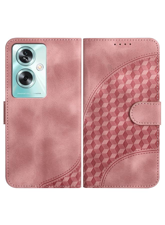 اس-توب جراب هاتف OPPO A79 من الجلد المنقوش برأس فيل مع حبل تعليق - Image 1