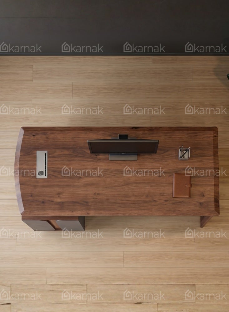 Karnak Cephas Reception Table with Lockable Drawers | Front Reception Desk | Multifunctional Modern Office Front Counter Table for Retail Hotel Clinic Workspace Furniture (Grey) - Image 5