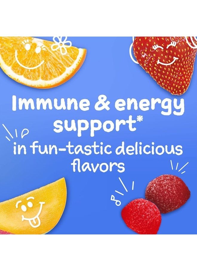 Emergen-C Kidz Immune+ Immune Support Dietary Supplements, Flavored Gummies with Vitamin C, B Vitamins and Vitamin D for Immune Support, Fun-Tastic Fruit Flavored Gummies - 44 Count  - Image 4