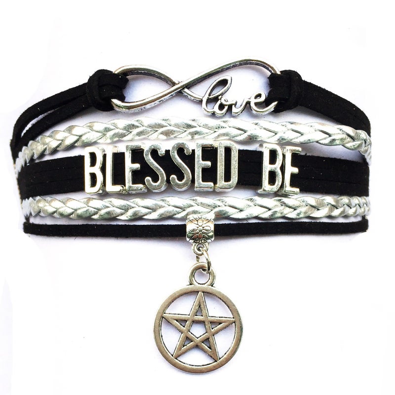 DOLON Blessed Be Bracelet Pentagram Star Charm Witch Gift Wiccan Jewelry - Image 1