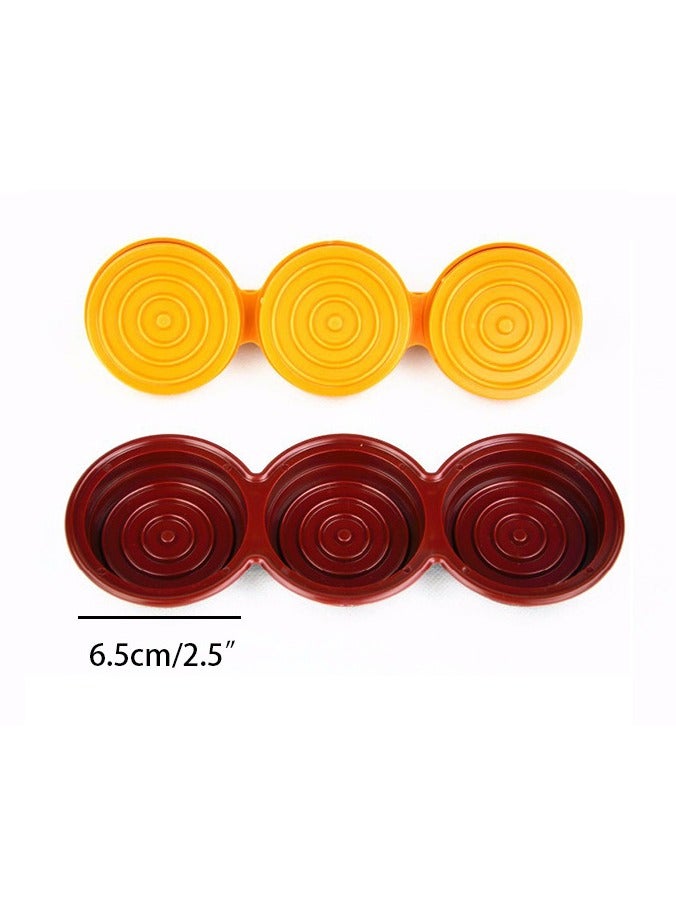 general Three Hole Plastic Mini Burger Press Mold Hamburger Patty Press Patty Maker Barbecue Tools - Image 2