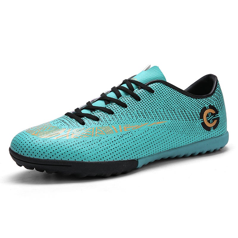 Mens AG Cleats Kids Soccer Training Shoes 2040-2 Green Broken Nail 