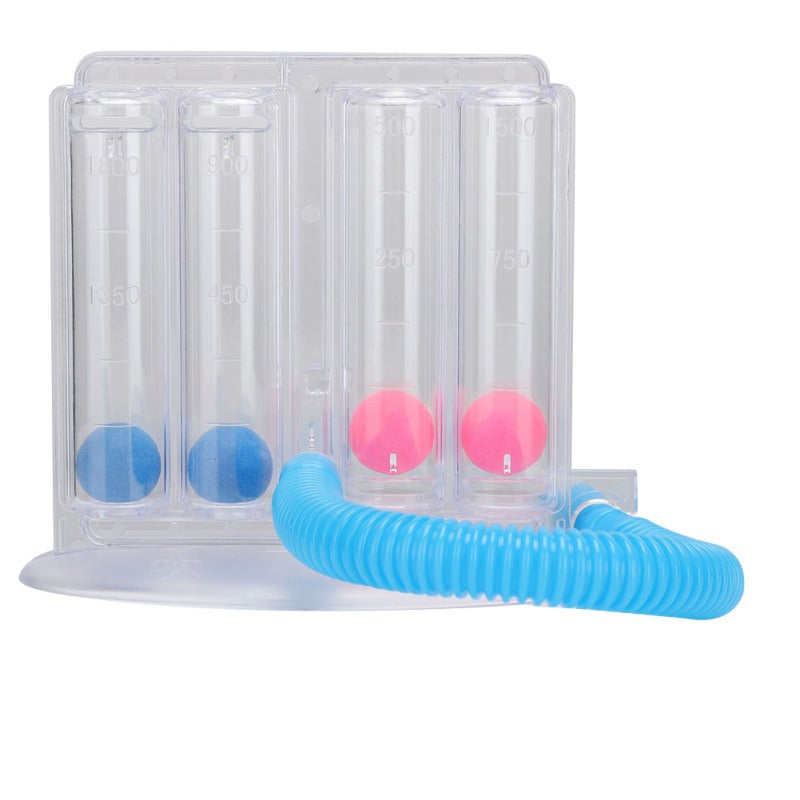 Incentive Spirometer: PE Mouthpiece Ergonomic Design - Bend Resistant Pipeline Durable Deep Breathing Exerciser for Post Surgery Recovery, COPD Patients, Home Respiratory Therapy - Image 1