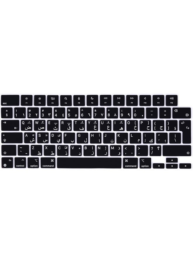 SJet Case Compatible with MacBook Air 13 inch M5 2026 M4 2025 M3 M2 2024-2022 A3449 A3240 A3113 A2681, Plastic Hard Shell with Keyboard Skin Cover for MacBook Air 13.6 inch Case, Black AR Layout - Image 3