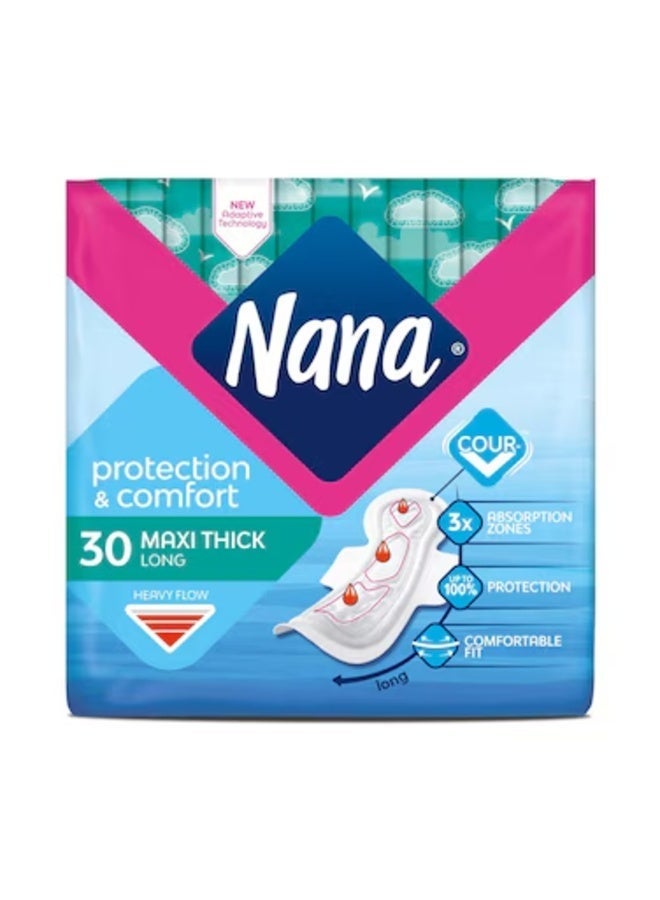 Nana Maxi Thick Long Sanitary Pads With Wings - Image 1
