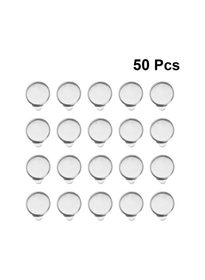 klarako 50pcs Earring Cabochon Settings Clip-on Earring Blanks for Jewelry Making and DIY Crafts Silver 16MM  - Image 2