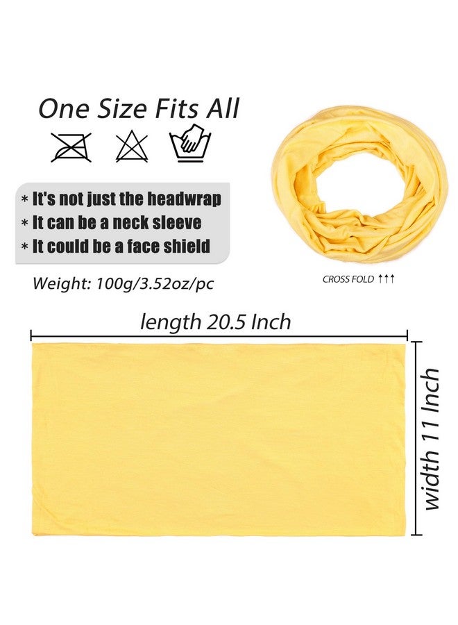 Xtrend 1 Piece Extra Wide Breathable Soft Fashion Halo Jersey Turban for Women (Turmeric) - Image 3
