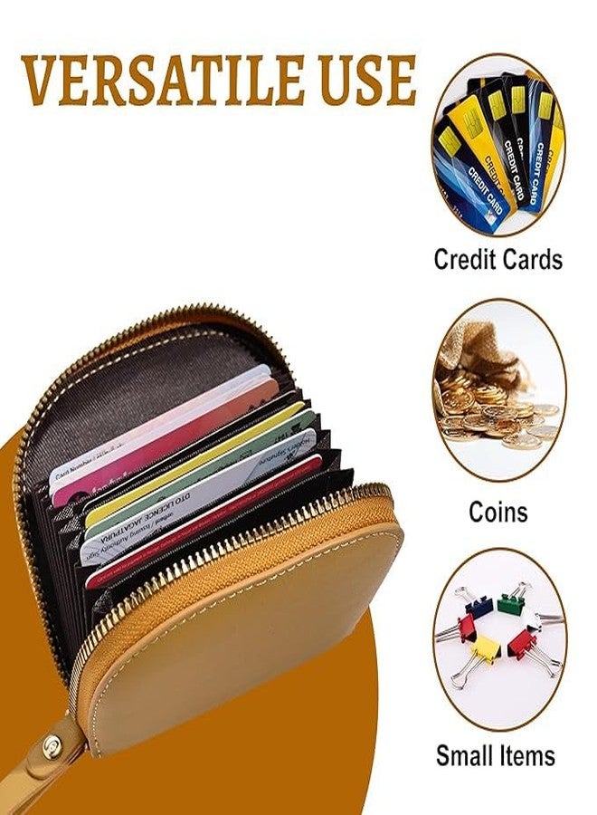 Kuber Industries Floral Vine Print PU Batua Purse, Cash & Coin Pocket Wallet for Women with Zip | Portable Cute Mini Wallet for Girls | Hand Wallet for College Girls | KS-4, Mustard - Image 5