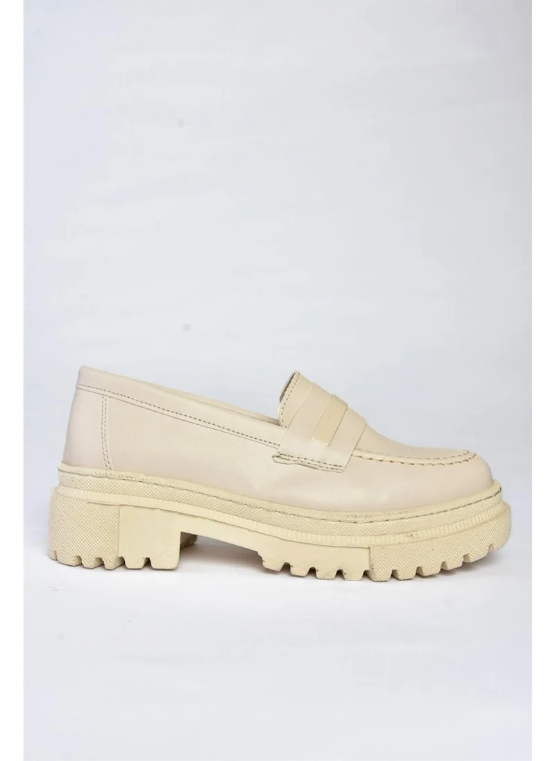 فوكس شوز P6520345009 Beige Thick Soled Casual Women's Shoes