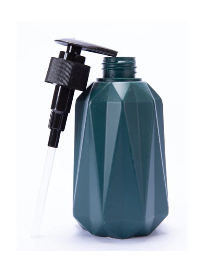 سويس كانتون موزع صابون بلاستيكي فاخر بتصميم نوردك – 15 سم، موزع صابون يدوي ومعقم مع مضخة، تصميم عصري باللونين الأسود والأخضر المائل إلى الأزرق، زجاجة صابون سائلة قابلة لإعادة التعبئة للاستخدام في الحمام والمطبخ، متين وسهل الاستخدام - Image 2