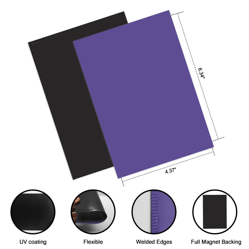 CHUNNIAO Purple Magnetic Picture Frame 4X6 for Refrigerator 10 Pack Photo Magnets Sleeves - Image 2