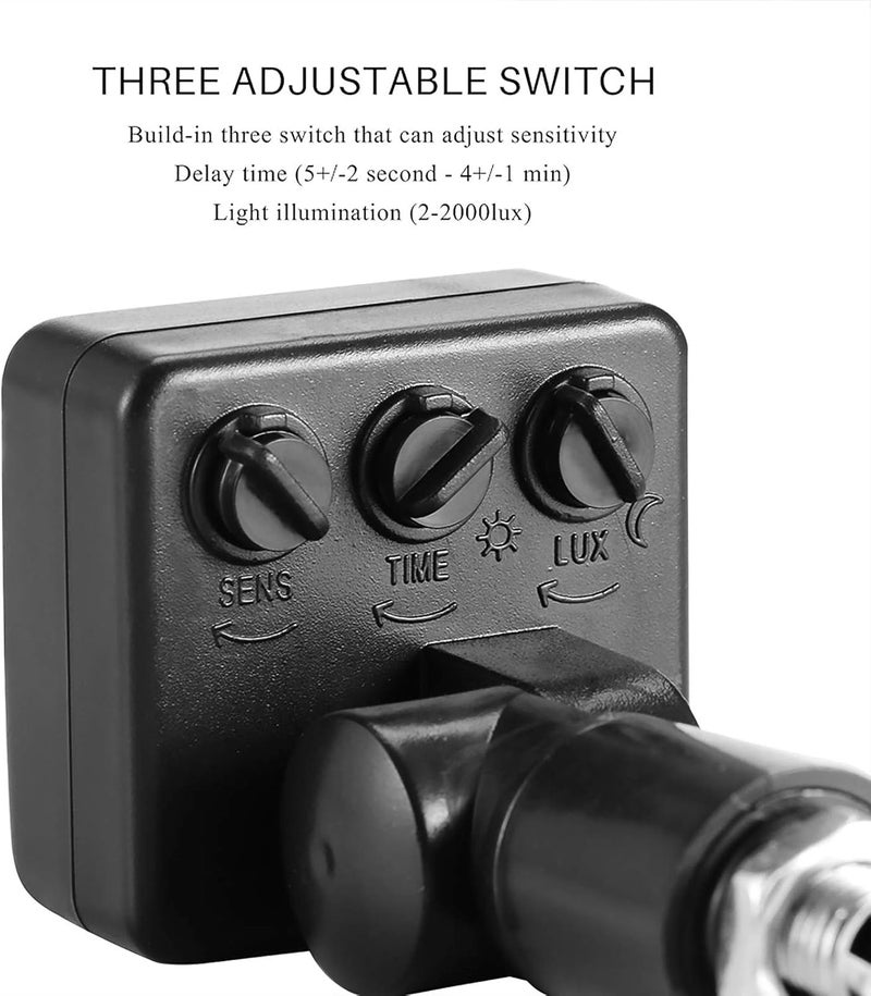 KIKVI Motion Sensor Outdoor Switch PIR, Light Beam Sensing Switch with Relay Output, Infrared Motion Activated Switch Replacement Detector for Wall Light Solar Security Lights Alarm - Image 5