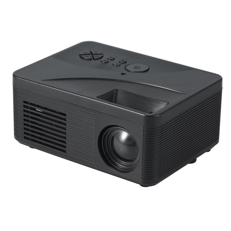 LCD LED Projector 400 Lumens Mini Portable Video Projector with Built-in Speaker Support HD / AV / USB / Audio 3.5mm Interface for Home Theater Entertainment - Image 1