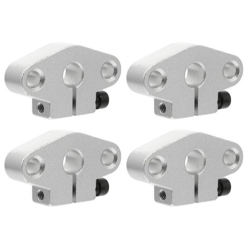 Aluminum Linear Guide Rod Support Clamp 4pcs For 3D Printer Shaft SHF08 Bearing Base Bracket - Image 2