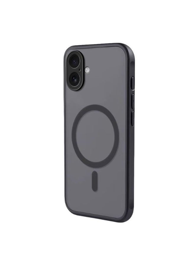 حافظة هاتف مغناطيسية سوداء مناسبة لجهاز iPhone 17 - مضادة للسقوط، رقيقة جدا، فاخرة، أسلوب بسيط - Image 2