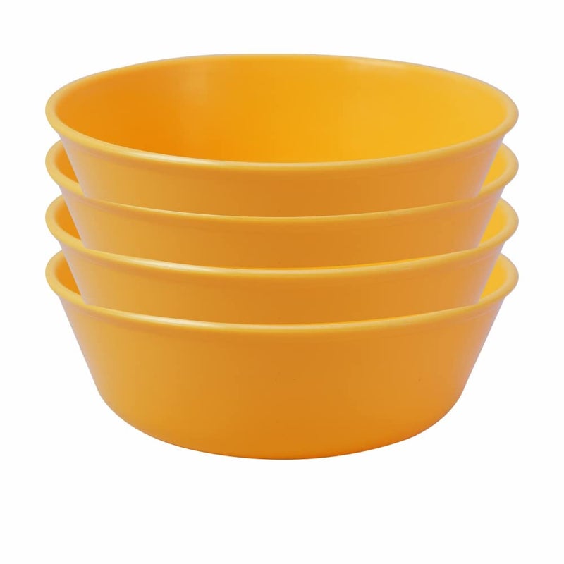 Wonder Wonder Plastic Sigma 300 Microwave Safe Multipurpose Mixing Bowls Set of 4 pc Bowl 300 ml Yellow  - Image 1