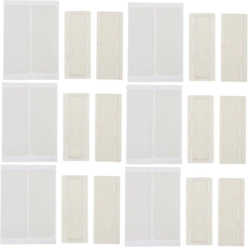 6pcs White Self Adhesive Wall Mount Power Strip Organizer Plug Hook Fixator - Image 2