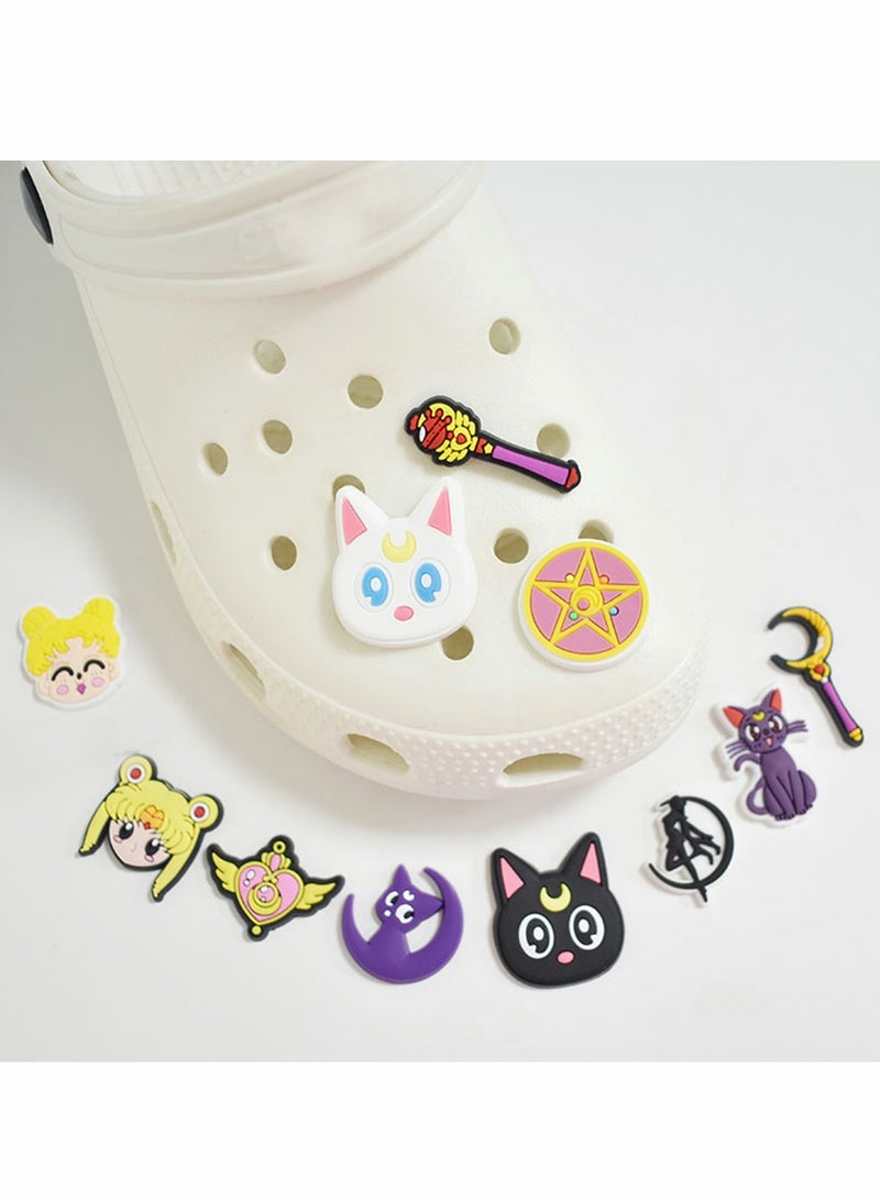 Shoe Charms Crocs Cartoon Unicorn Letter Croc Decoration for Crocs Shoes, PVC ​Charms Bracelet Wristband for Men Women Kids Girl Boy, Buckle Party Favors Birthday Gifts Nurse Charm 62 PCS - Image 3