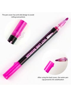 Generic 24-Color Outline Markers Pen Set, Double Line Pens, Self Outline Metallic Markers for Art, Drawing, Greeting Cards  - Image 3