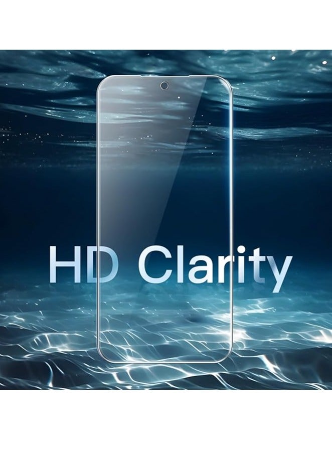 BORTONY Samsung Galaxy S24 FE Screen Protector Tempered Glass Fingerprint ID Compatible HD Clear Glass 3-Pack - Image 4