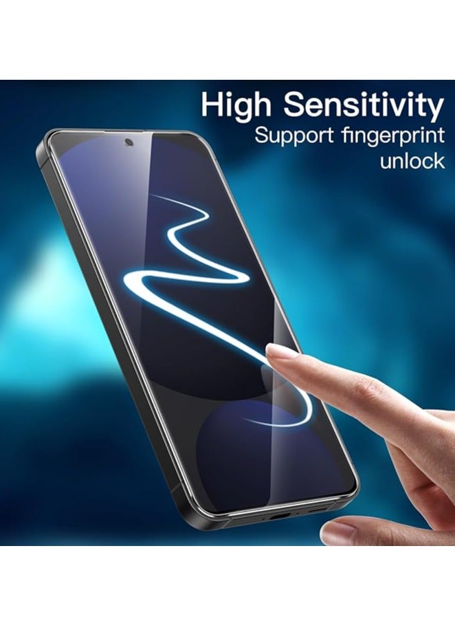 BORTONY Samsung Galaxy S24 FE Screen Protector Tempered Glass Fingerprint ID Compatible HD Clear Glass 3-Pack - Image 5