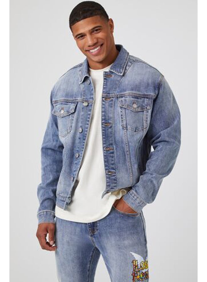 FOREVER 21 Denim Trucker Jacket - Image 3