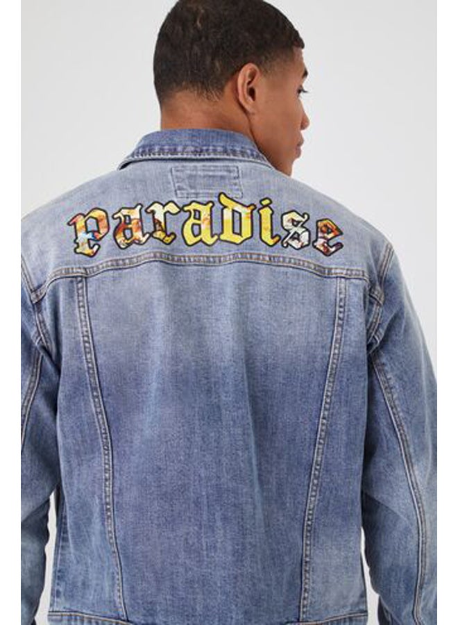 FOREVER 21 Denim Trucker Jacket - Image 5