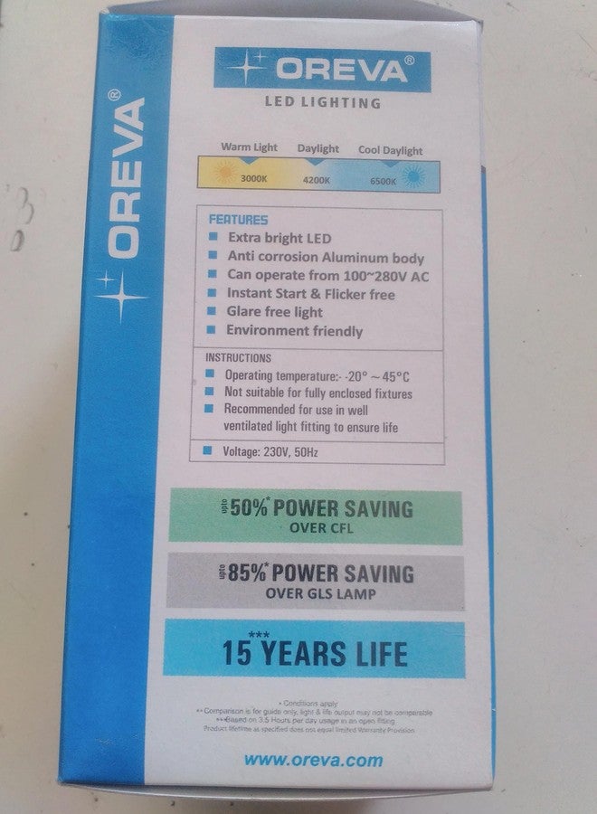 Oreva 9W-PRE 9-Watt LED Bulb (White) - Image 2