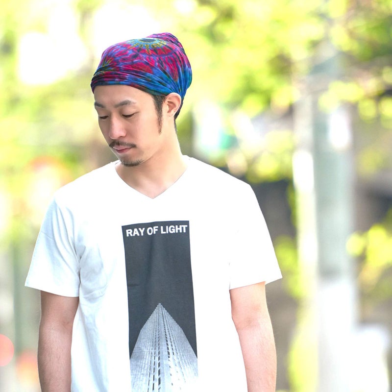 Charm Casualbox Tie-Dye Headband Bandana Boho Hippie Retro Flower psychedelic 60's A,Free Size - Image 5