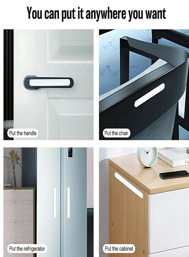 AUZENO 20 Pcs Transparent Door Handle Bumper 2.24 Inch Self Adhesive Wall Protector Strip | Silicone Door Knob Guard Stopper | Anti-Collision Clear Rubber Furniture Bumper Pads - Image 2